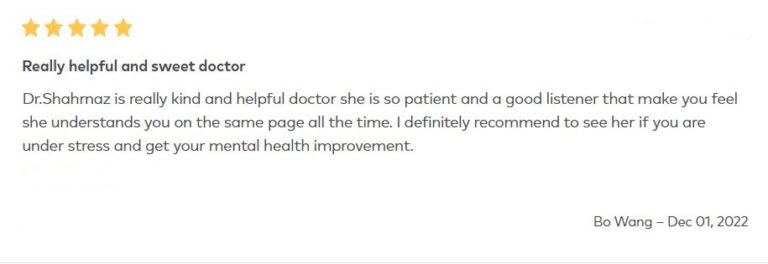 5 star Healthgrades review